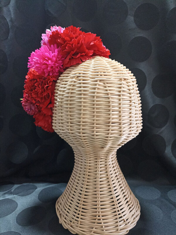 Diadema de flores de flamenca R10