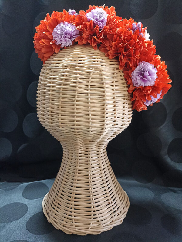 Diadema de flores de flamenca S03