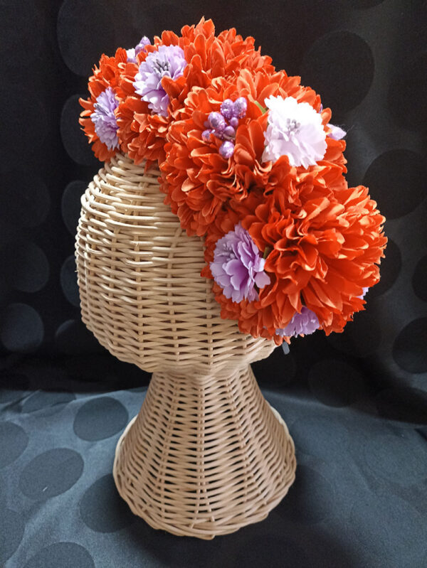 Diadema de flores de flamenca S03 - Imagen 2