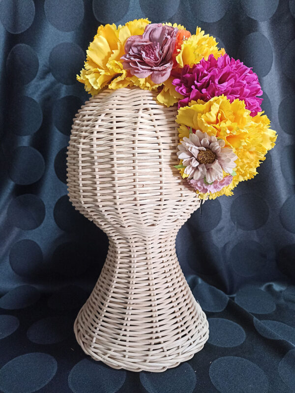 Diadema de flores de flamenca AMA1