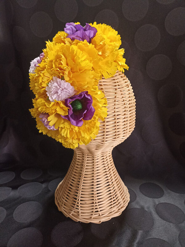 Diadema de flores de flamenca AMA4 - Imagen 2