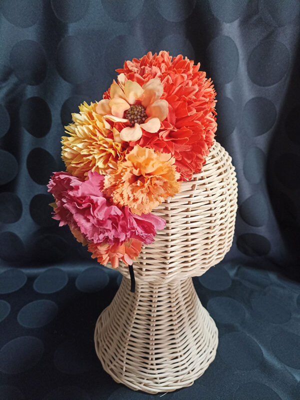 Diadema de flores de flamenca NAR2 - Imagen 2