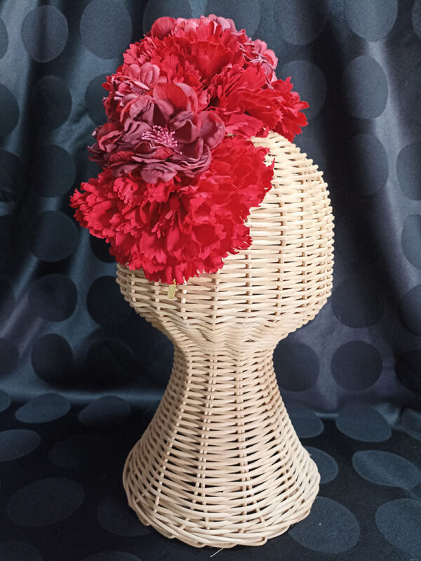 Diadema de flores de flamenca ROJ1 - Imagen 3