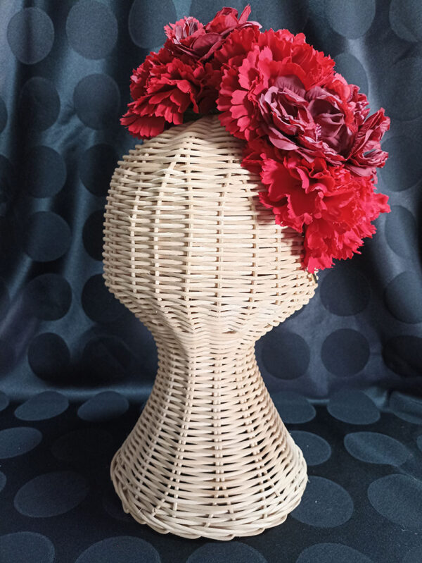 Diadema de flores de flamenca ROJ1