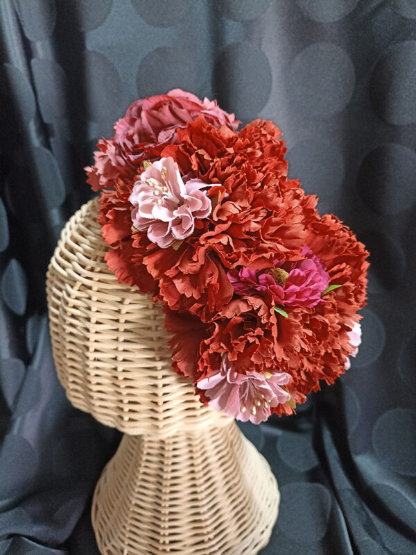 Diadema de flores de flamenca CAL1 - Imagen 2