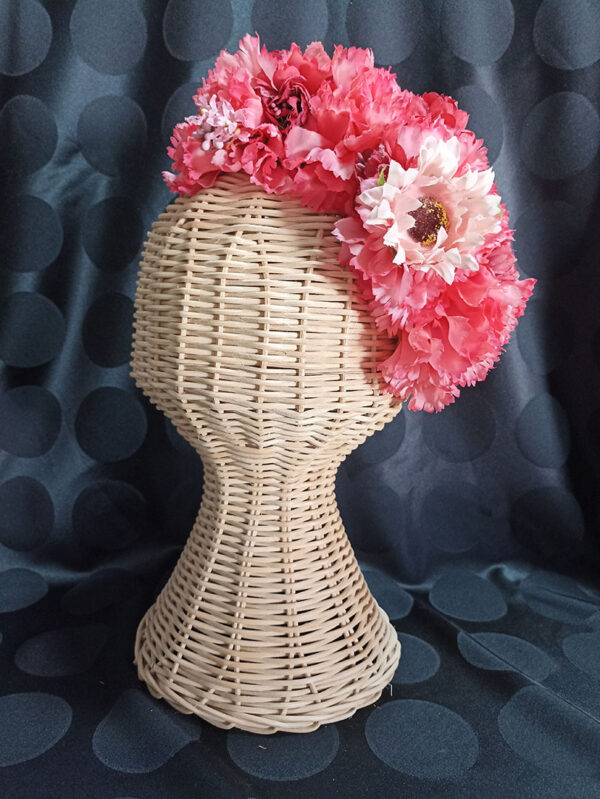 Diadema de flores de flamenca COR1