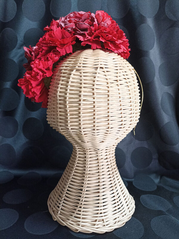 Diadema de flores de flamenca ROJ1 - Imagen 2