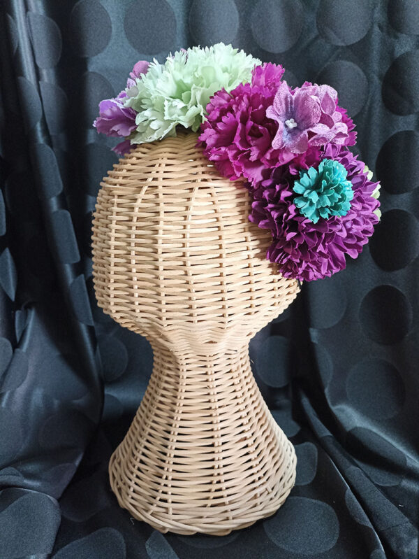 Diadema de flores de flamenca VER1 - Imagen 3