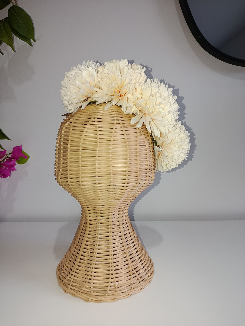 Diadema de flores de flamenca Cava - Imagen 3