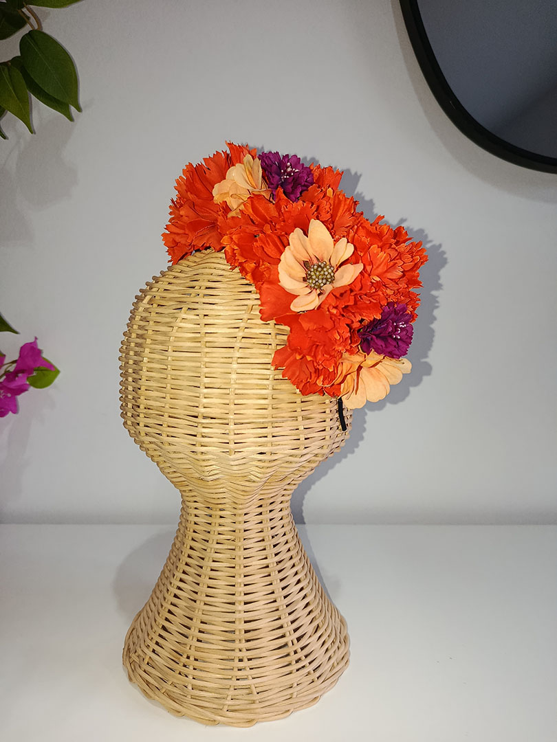 Diadema de flores de flamenca NAR35