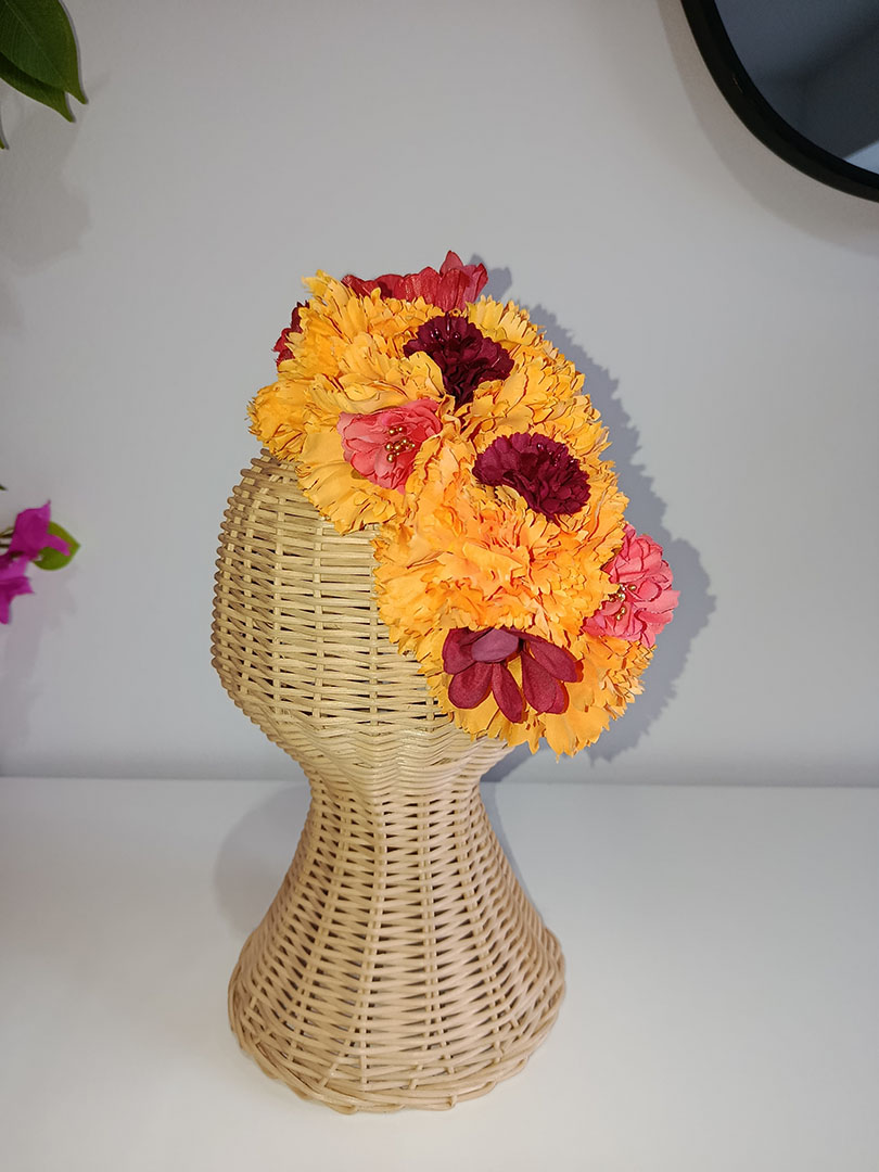 Diadema de flores de flamenca NC70