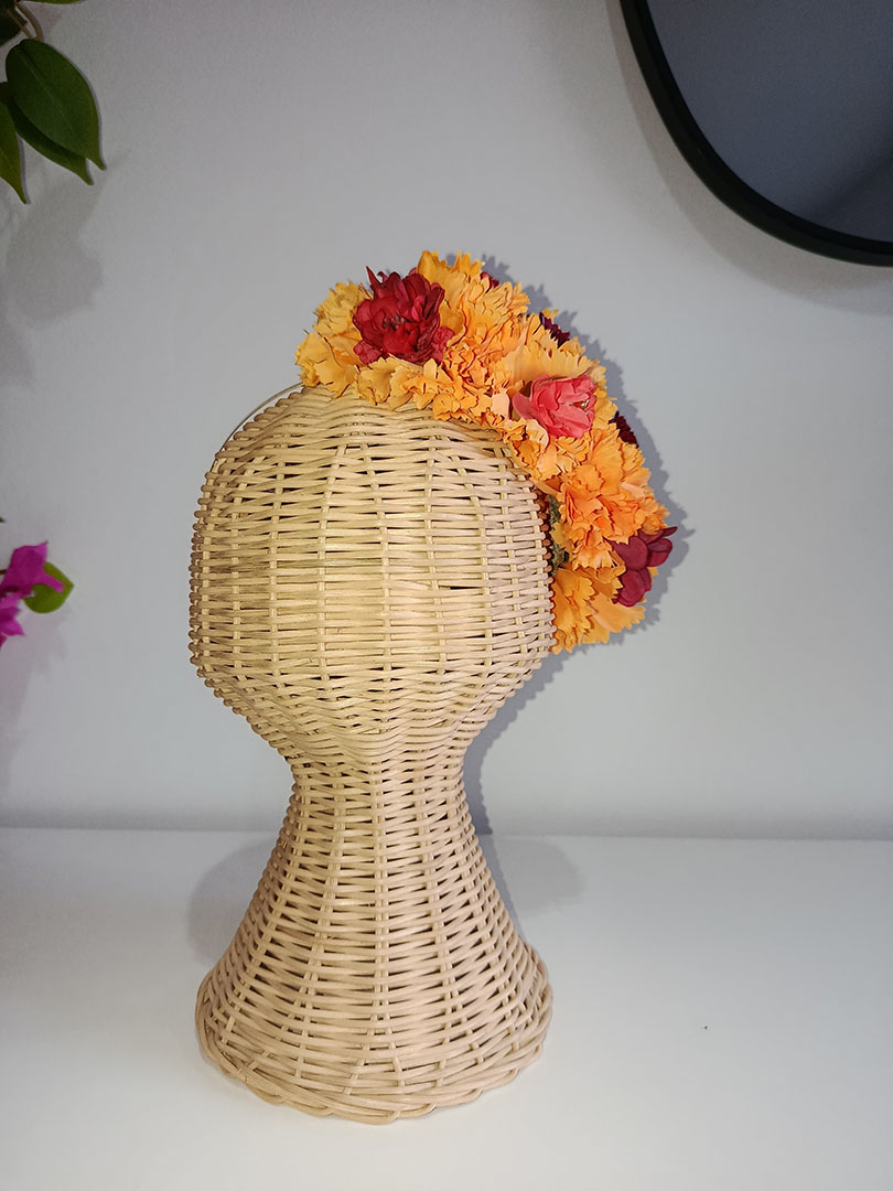 Diadema de flores de flamenca NC70 - Imagen 3