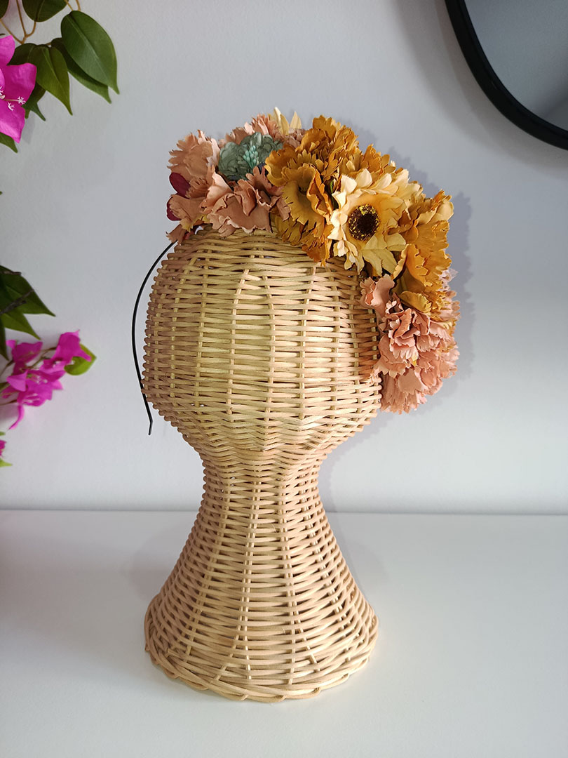 Diadema de flores de flamenca OCR70 - Imagen 2