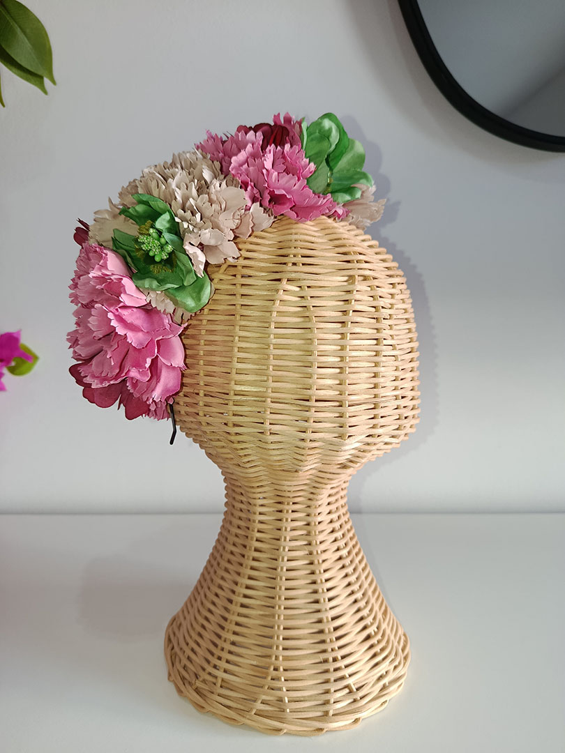 Diadema de flores de flamenca RV32 - Imagen 2