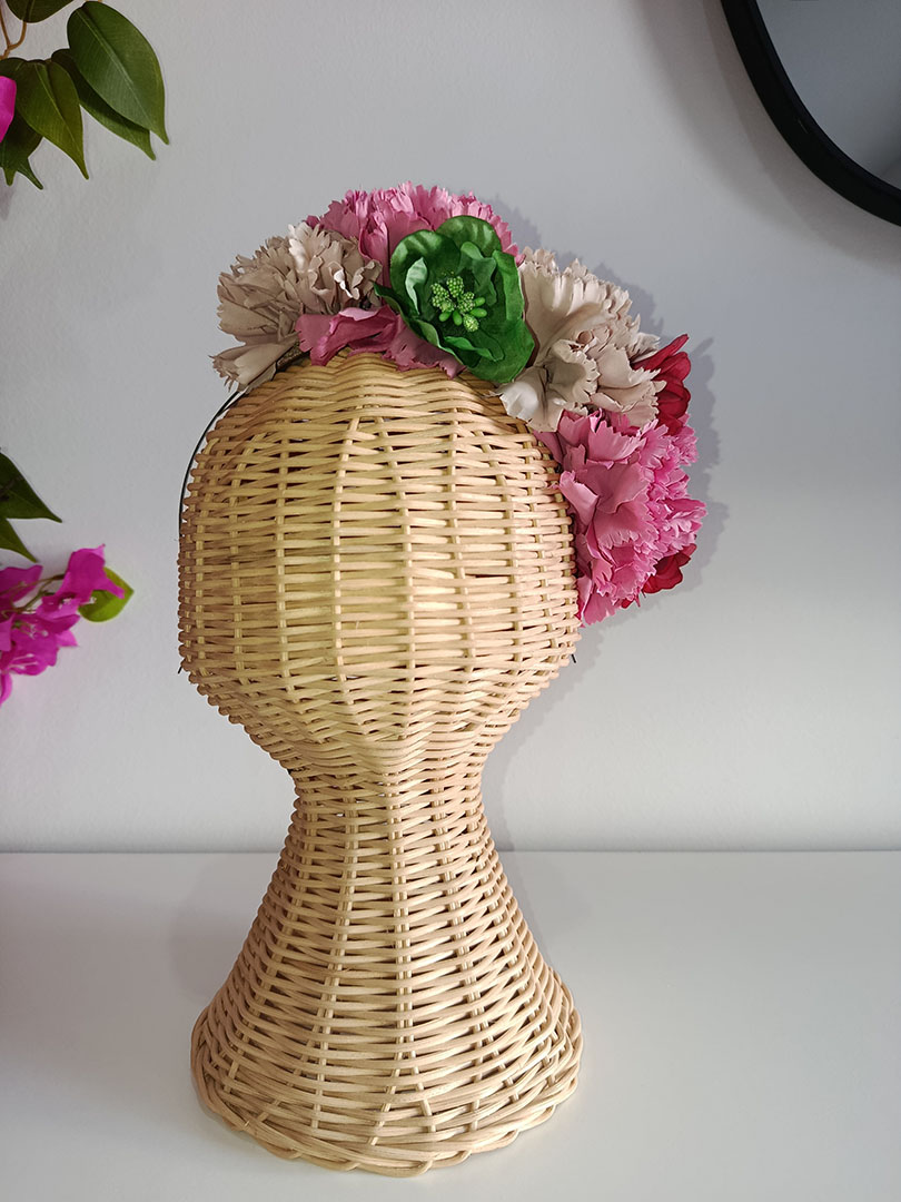 Diadema de flores de flamenca RV32 - Imagen 4