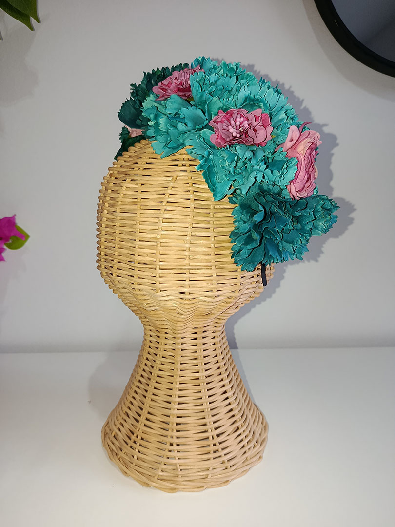 Diadema de flores de flamenca TUR22