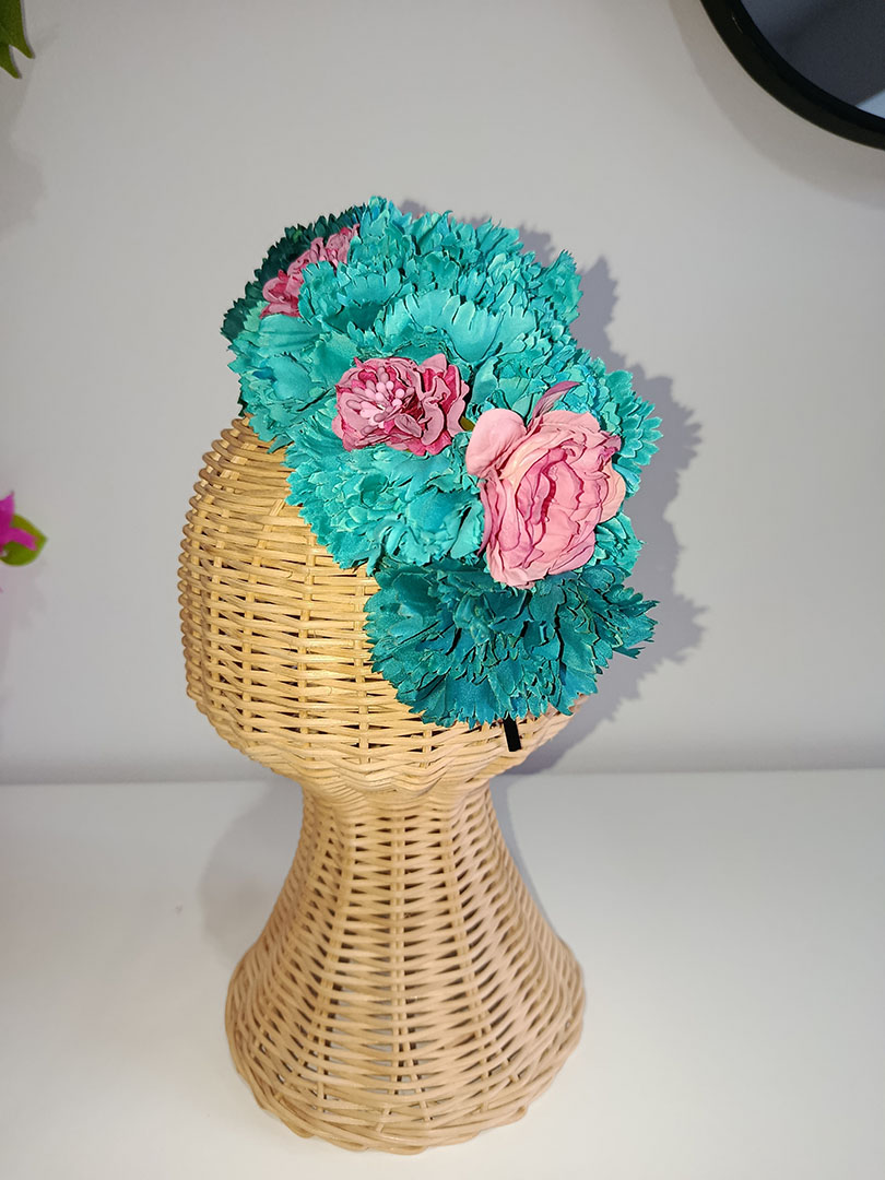 Diadema de flores de flamenca TUR22 - Imagen 2