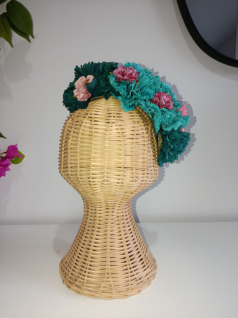 Diadema de flores de flamenca TUR22 - Imagen 3